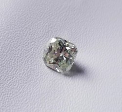 Loose 1.47ct Light yellow cushion cut moissanite