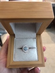 Kristin Coffin designed C&C gray moissanite ring!