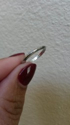 Tiffany & Co Platinum 950 2mm Knife Edge Band 4.5