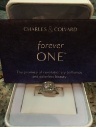 3.00 Carat Forever One Moissanite Ring 14k
