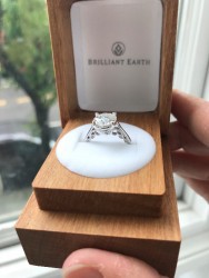 8.5mm Super Brilliant Moissanite Never Worn