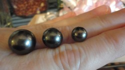 Tahitian Pearl graduated set (13mm, 11mm, 9mm)