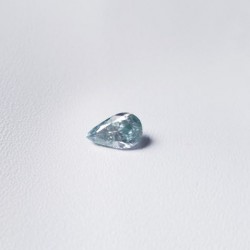 Loose 0.96 ct Light Blue Pear cut moissanite