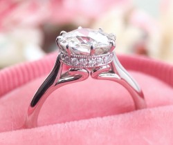 "Julia" Setting by LAD Platinum size 4.75