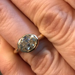 Special Ring with Custom OEC Moissanite