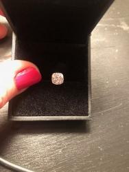 Charles & Colvard FB 1.25 DEW cushion cut stone