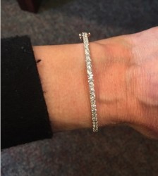 Whiteflash 2ctw ACA Melee Bangle