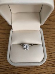1.5 ct Moissanite Engagement Ring