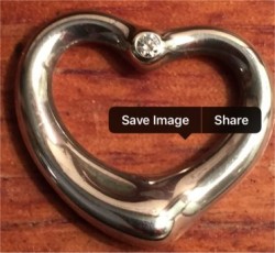 Elsa Peretti Tiffany & Co. Open Heart w/ Diamond