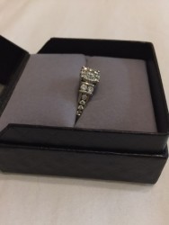 Diamond Filigree Engagement Ring