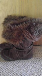 Brown Faux Fur Boots