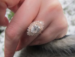 Rose Gold Forever One Diamond Ring