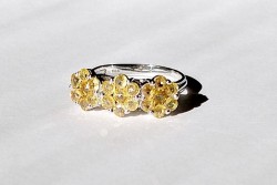 2.62ct Natural Yellow Sapphire Ring